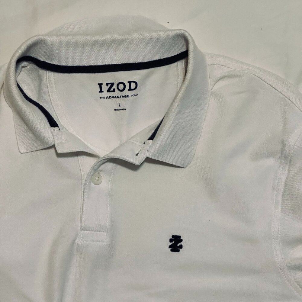 IZOD polo white cotton blend